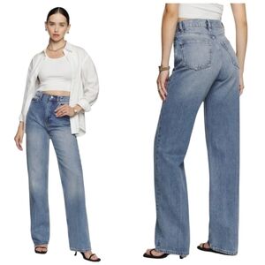 Reformation Wilder High Rise Wide Leg Jeans Maldives Wash Size 25  J1726